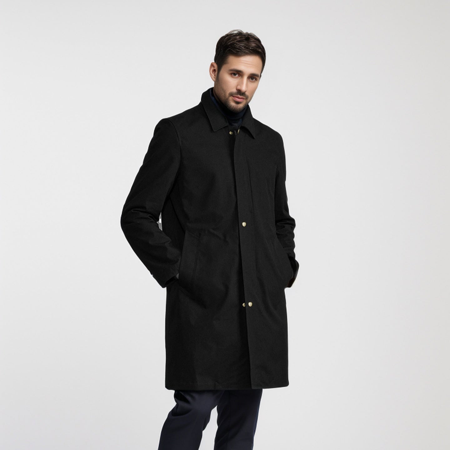 Herrenmantel Übergangsjacke Wasserabweisend Modern