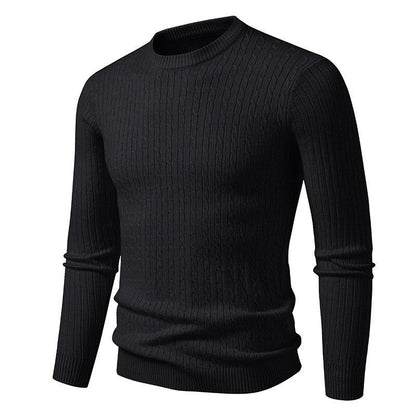 Herren Pullover Grobstrick Zopfmuster Elegantes Design