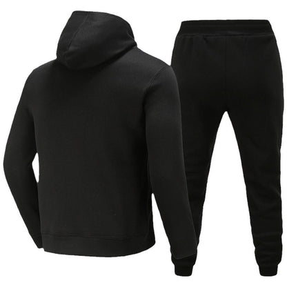 Herren Sportanzug Set Sweatshirt Hose Grau