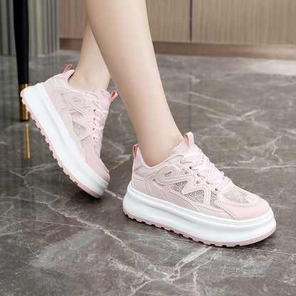 Damen Sneaker Sportlich Atmungsaktiv Mit Fußbett