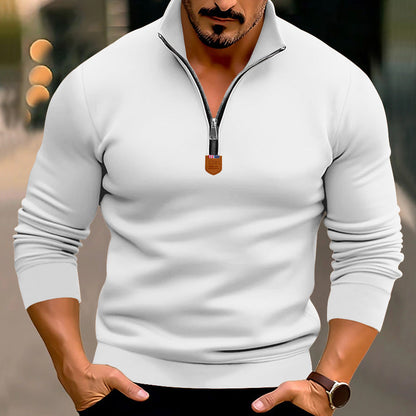 Herren Pullover Reißverschluss Entfernbare Kapuze Modern
