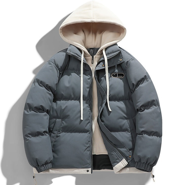 Herren Winterjacke Pufferjacke Abnehmbar Innenfutter Warm