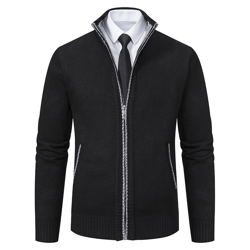 Herren Strickjacke Elegante Reißverschluss Modern