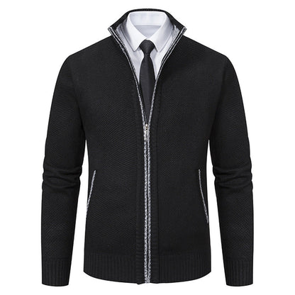 Herren Strickjacke Elegante Reißverschluss Modern