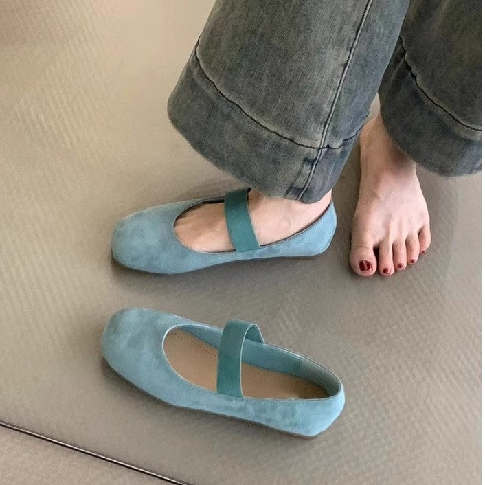 Damen Ballerinas Weich Bequem Komfort Riemen Schuhe - BerlinGlamour