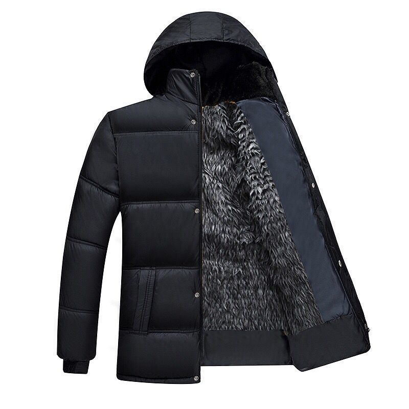Herren Winterjacke Gesteppt Isoliert Wasserabweisend