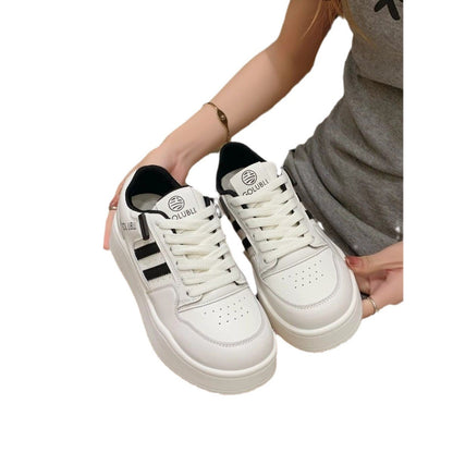Damen Sneaker Plattform Sportlich Atmungsaktiv