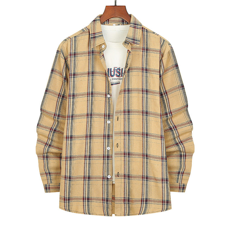 Herren Flanellhemd Karomuster Bequem Modern