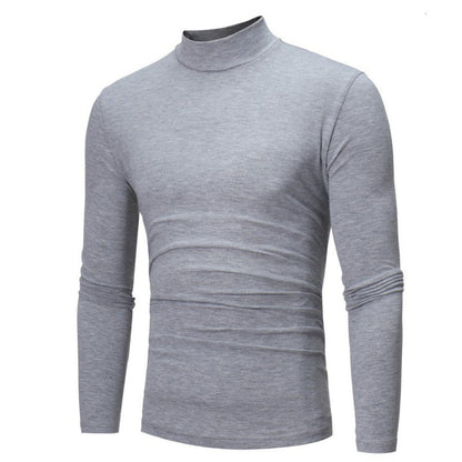 Herren Langarmshirt Rollkragen Stretch Atmungsaktiv Modern