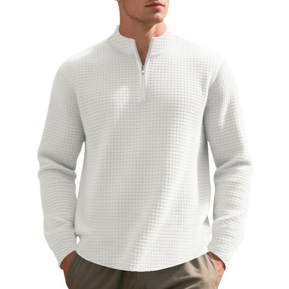 Herren Sweatshirt Hochkragen Reißverschluss Modern