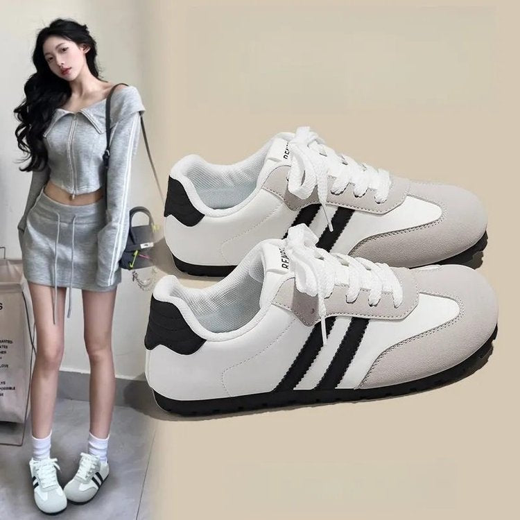 Damen Sneaker Retro-Style atmungsaktiv Sportlich