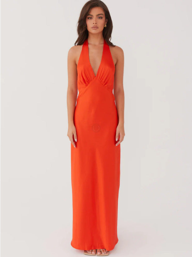Damenkleid Elegantes Wickelkleid V-Ausschnitt Slim Fit