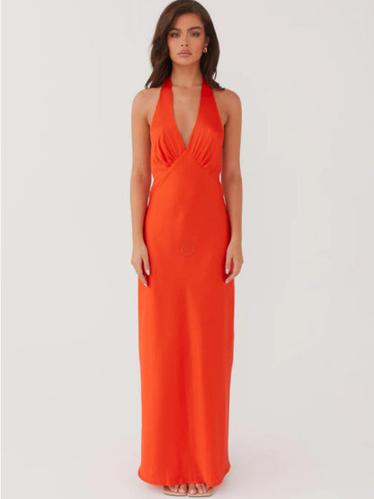 Damenkleid Elegantes Wickelkleid V-Ausschnitt Slim Fit