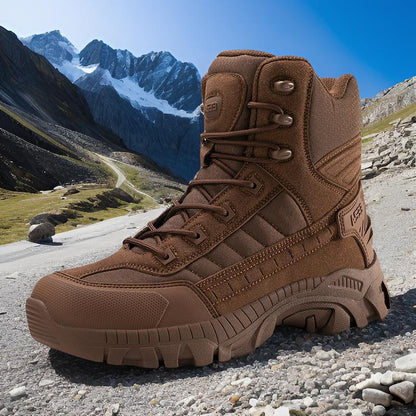 Herren Trekkingstiefel Hoch Wanderschuhe Knöchelschutz Rutschfest