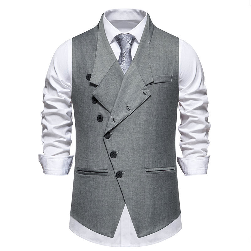 Herren Anzugweste Elegant Doppelrevers Modern
