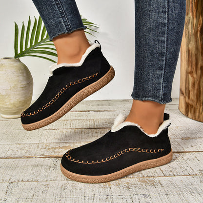 Damen Slipper Warm Fleece Rutschfest Winter