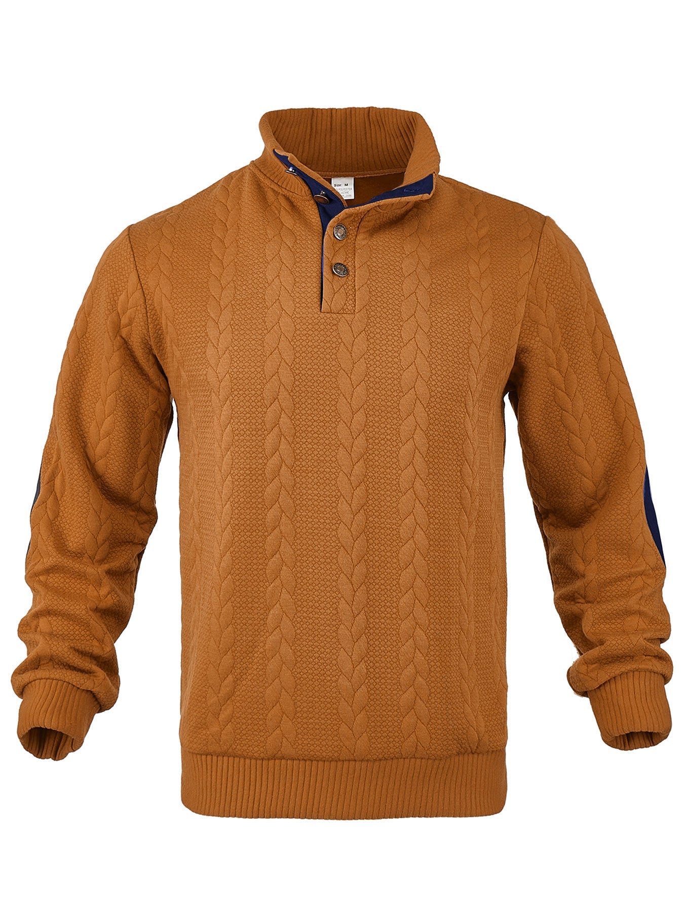 Herren Strickpullover Stehkragen Strukturieren Modern