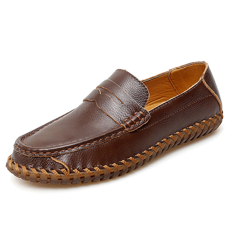 Damen Mokassins Elegante Leder Schuhe Handgenäht