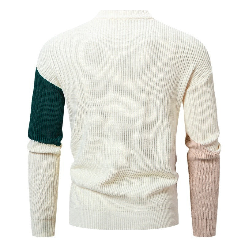 Herren Rollkragenpullover Modern Grafik Design Trendy