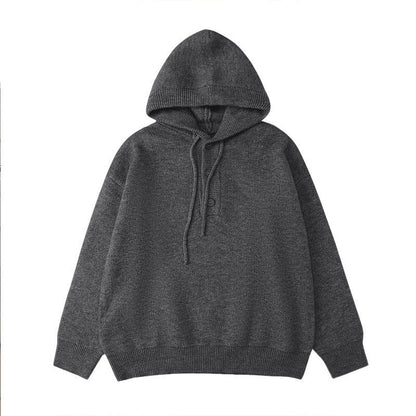 Herren Kapuzenpullover Lässig Strick Warm