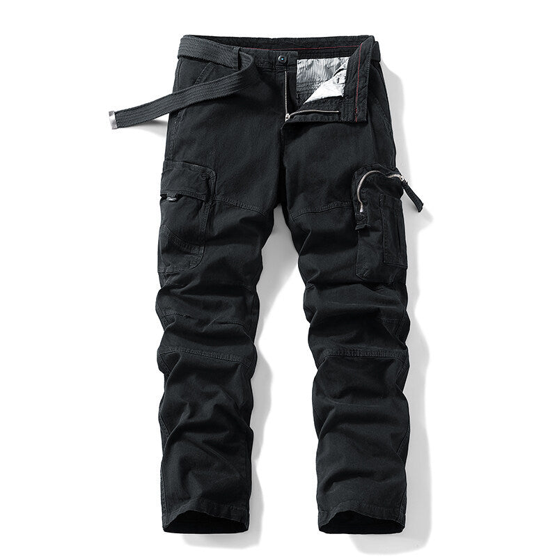Praktische Herren Cargo-Hose Bequem Mit Taschen