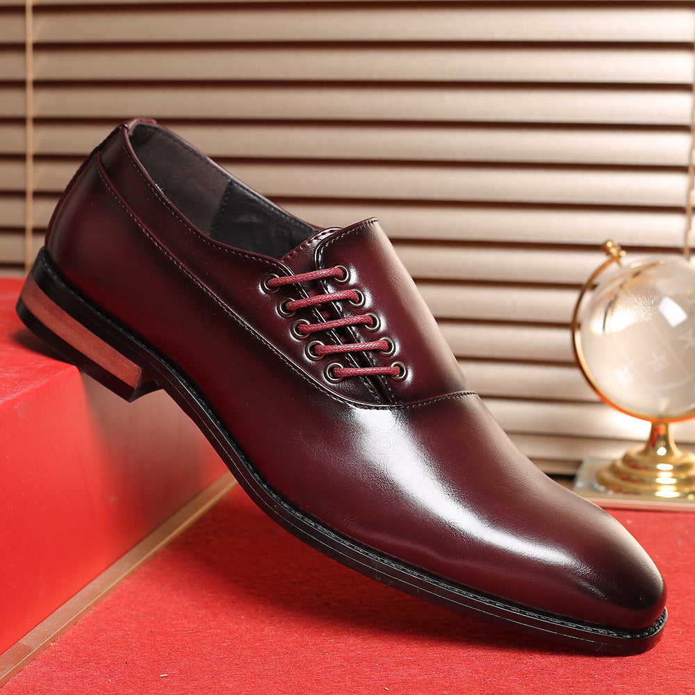 Damen Schnürschuhe Hochglanz Leder Elegante Schuhe Schwarz
