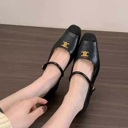 Damen Ballerinas Elegant Schnalle Schuhe Damen Modisch