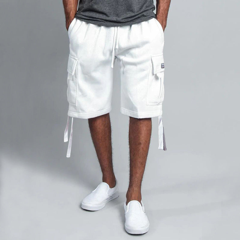 Herren Cargo Shorts Modern mit Taschen und Kordelzug
