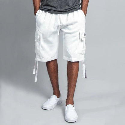 Herren Cargo Shorts Modern mit Taschen und Kordelzug