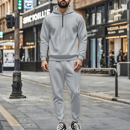 Herren Kapuzenanzug Sportlich atmungsaktiv Modern
