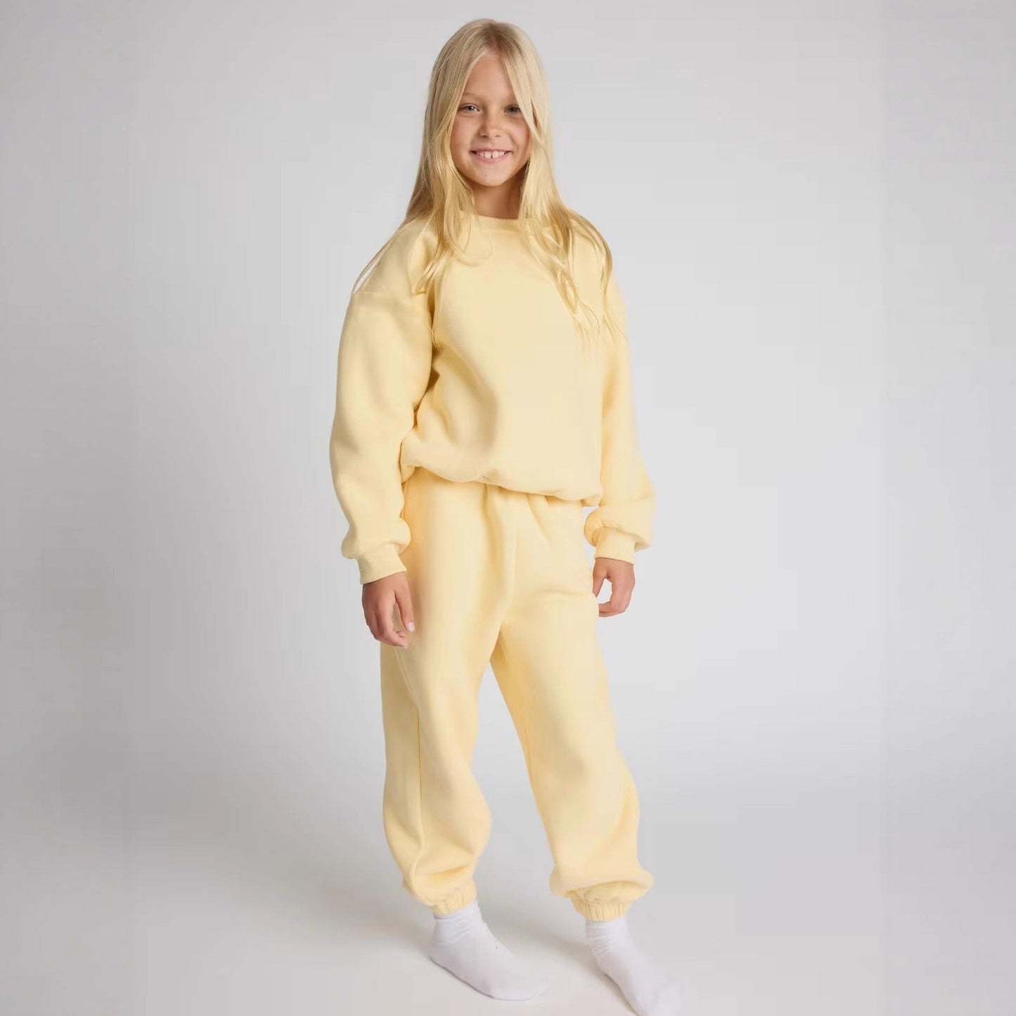 Damen Sweat-Set Bequem Voluminöses Oberteil Jogginghose