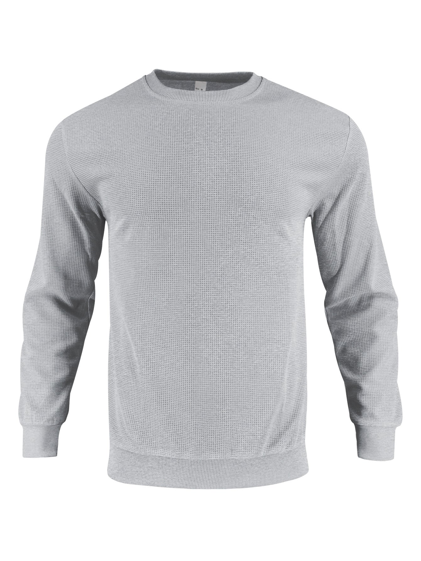 Herren Sweatshirt Modern Rundhals elastisch Schwarz