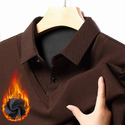 Herren Langarmshirt Modern Strukturiert Feuchtigkeitsregulierend