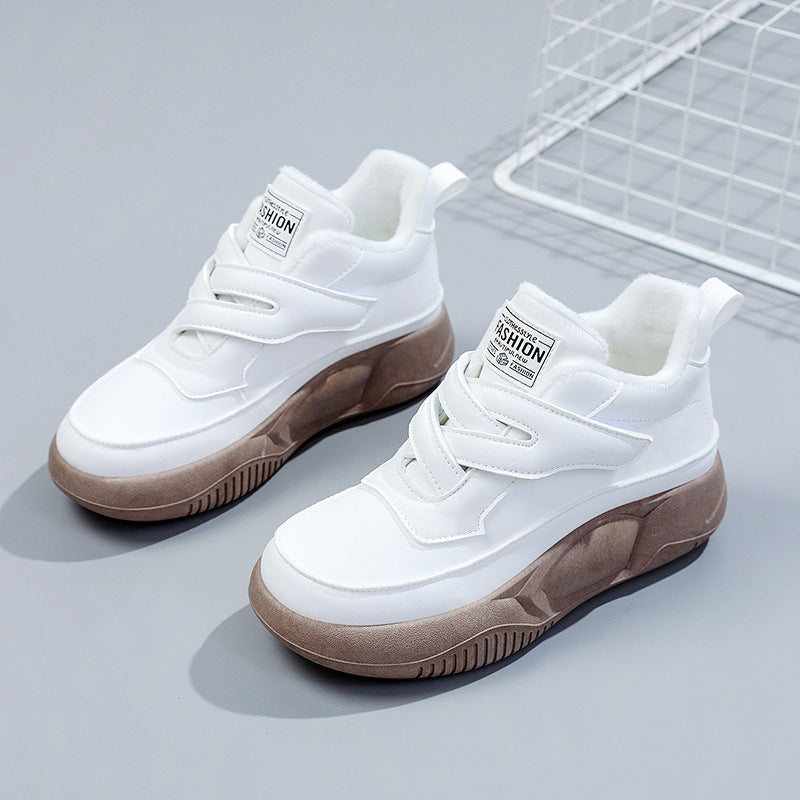 Damen Freizeitschuhe Hochgeschnittene Klettverschluss Bequem