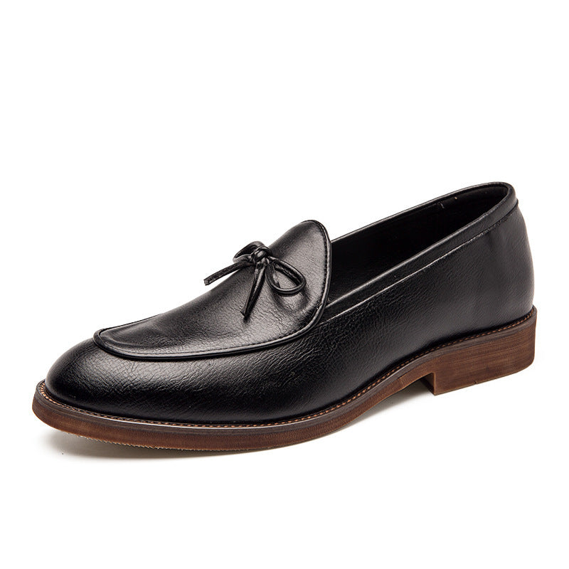 Damen Mokassins Schleifen Detail Elegant Schwarz