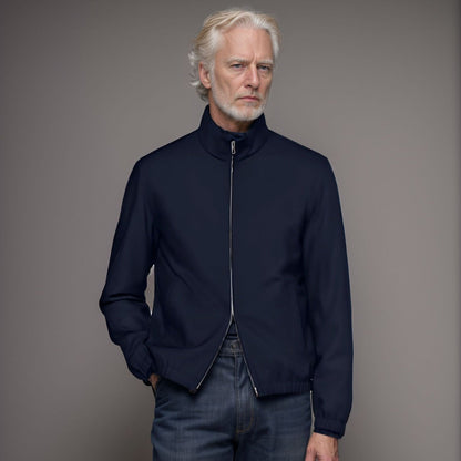 Herren Übergangsjacke Elegant mit Hochkragen Modern - BerlinGlamour
