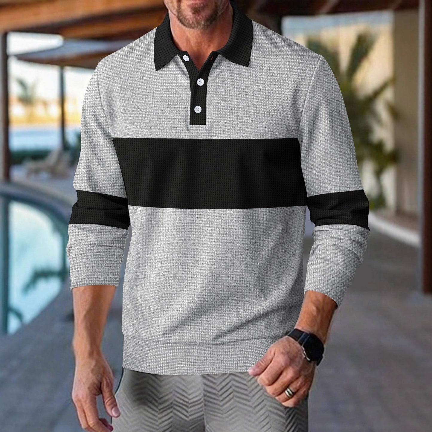 Herren Polohemd Modern Slim Fit Casual Berlin