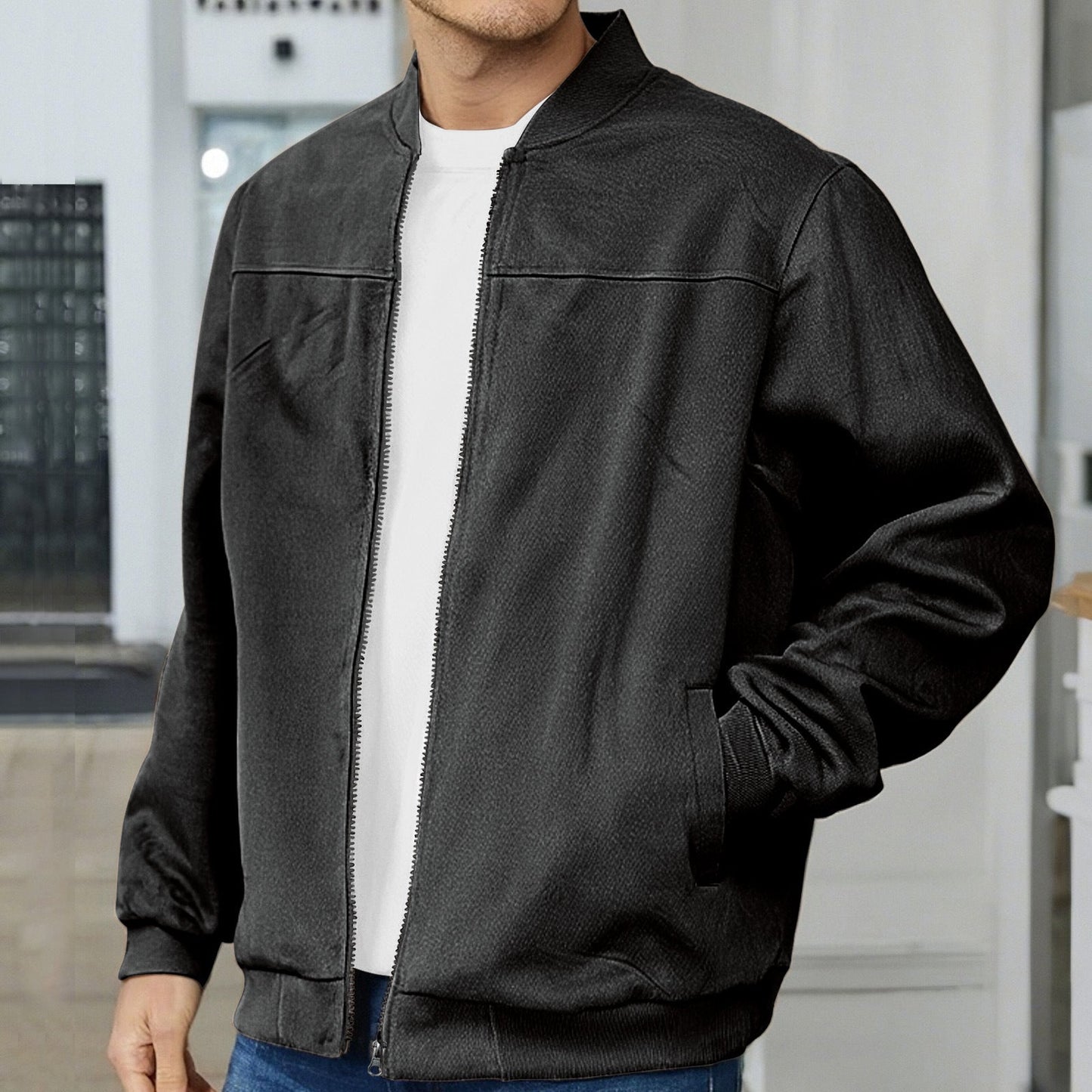 Herren Jacke Lässig Mit Taschen Elastisch Berlin