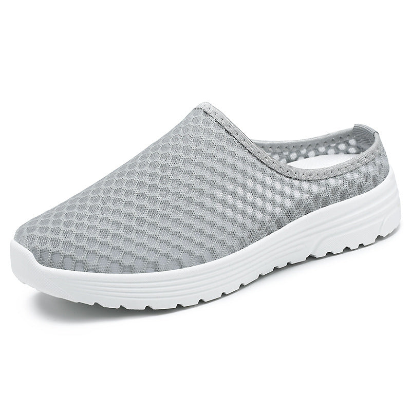 Damen Pantoletten Atmungsaktiv Freizeit Schuhe Netzoptik