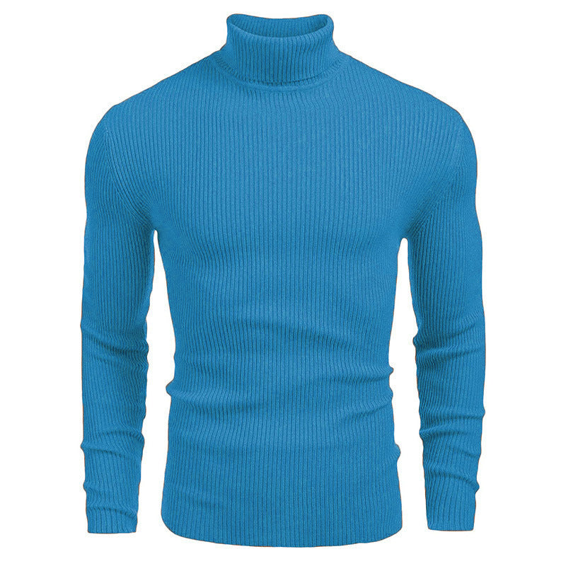 Herren Rollkragenpullover Fein Rippenstrick Hochwertig