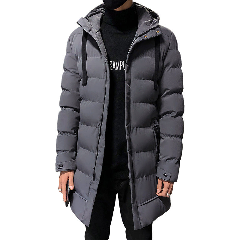 Herren Winterparka Isoliert Pufferjacke Kapuze Warm