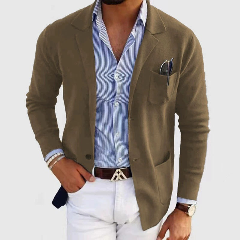 Herren Blazer Modern Slim Fit mit feiner Struktur