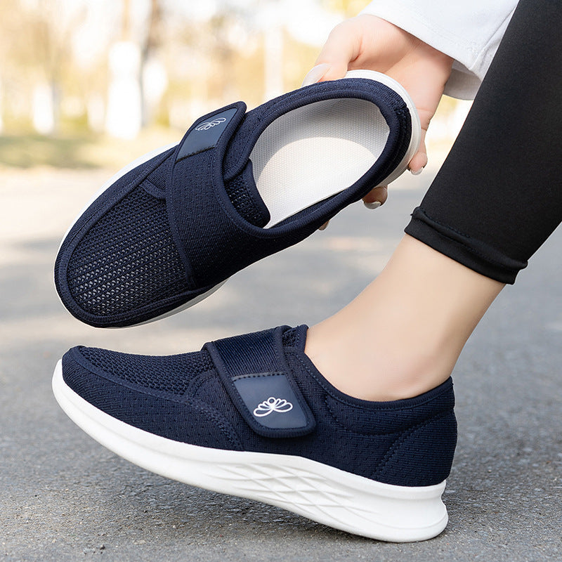 Damen Bequeme Schuhe Mit Klettverschluss Komfortabel
