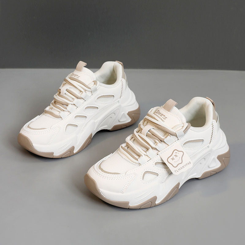 Damen Sneakers Sportlich Atmungsaktiv Komfort Sohle
