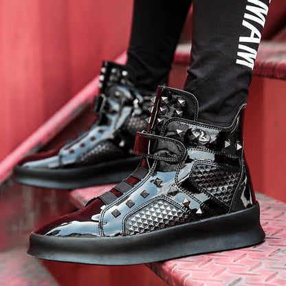 Damen High-Top Sneaker Netzoptik Rutschfest Modern