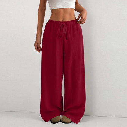 Damen Sommerhose Leicht Bequem Gummizug elastisch
