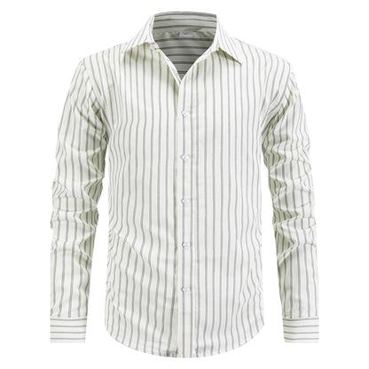 Herren Businesshemd Modern Streifen Slim Fit