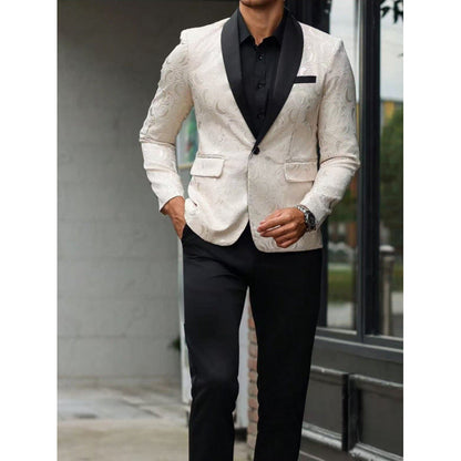 Herren Blazer Smoking Elegant mit Muster Berlin Style