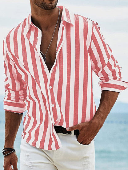 Herren Langarmhemd Elegant Moderne Schnitt