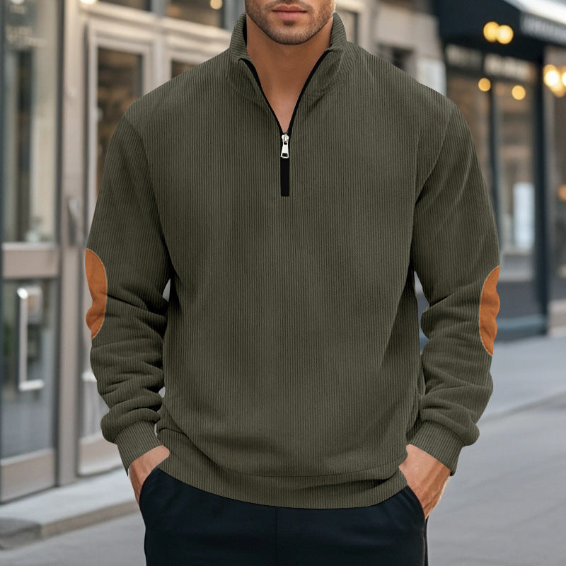 Herren Sweatjacke Reißverschluss Kapuze Sportlich
